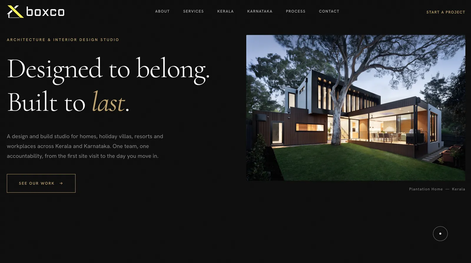 Boxco Builders — construction lead-generation site built by Adhil Shan
