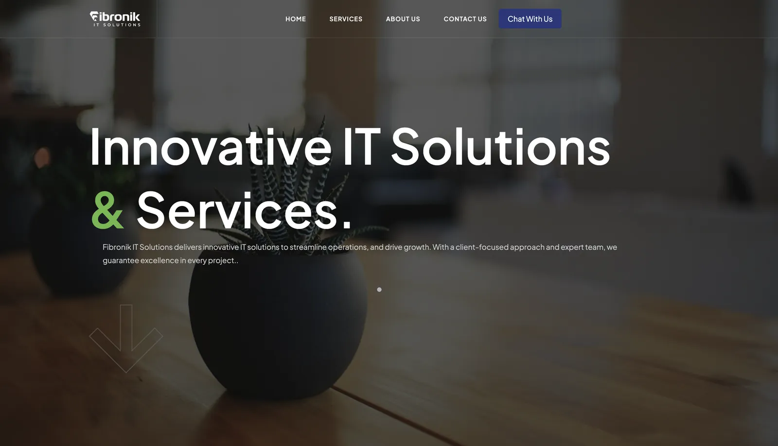Fibronik — IT and cybersecurity website built by Adhil Shan