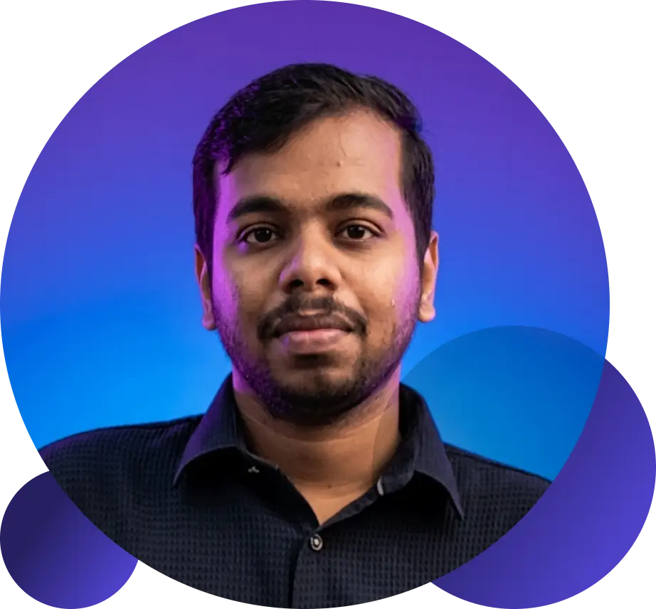 Portrait of Adhil Shan, full-stack developer and UI/UX designer